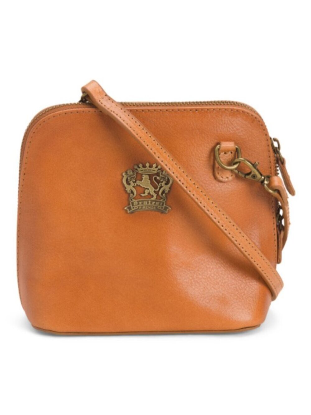 PRATESI Made In Italy Leather Melina Dome Crossbody